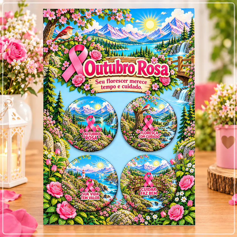 Arquivo de Corte Bottons Outubro Rosa 25 1