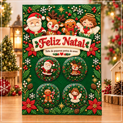 Arquivo de Corte Bottons Natal 19