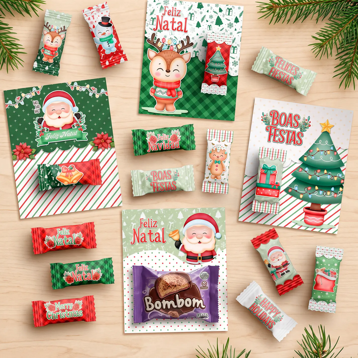 Arquivo de Corte Balinha e Card Feliz Natal 1 1