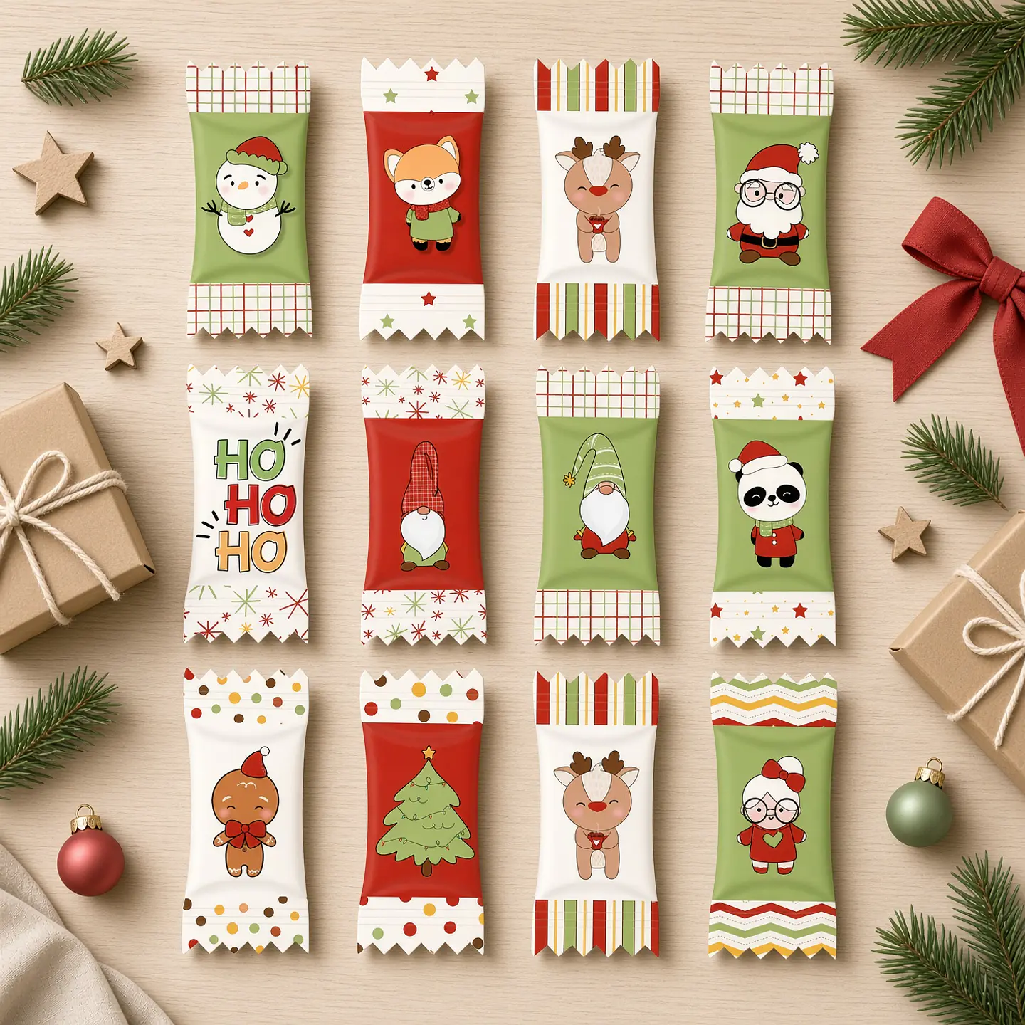 Arquivo de Corte Arte Balinhas Natal 1 1