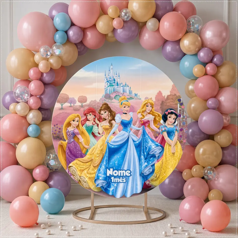 Arquivo de Corte - Painel Princesas 1