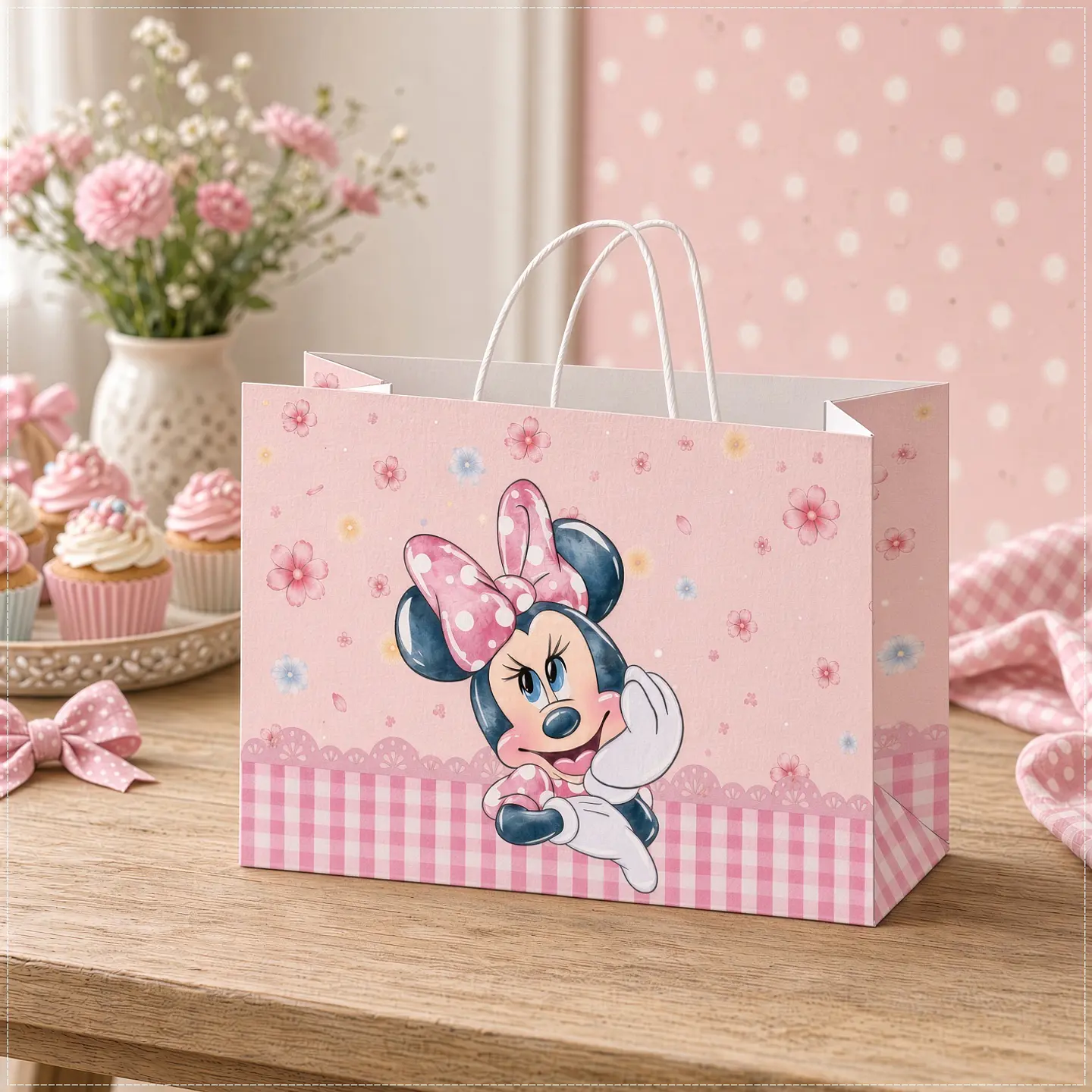 Arquivo de Corte Sacolinha Minnie Rosa 47 1