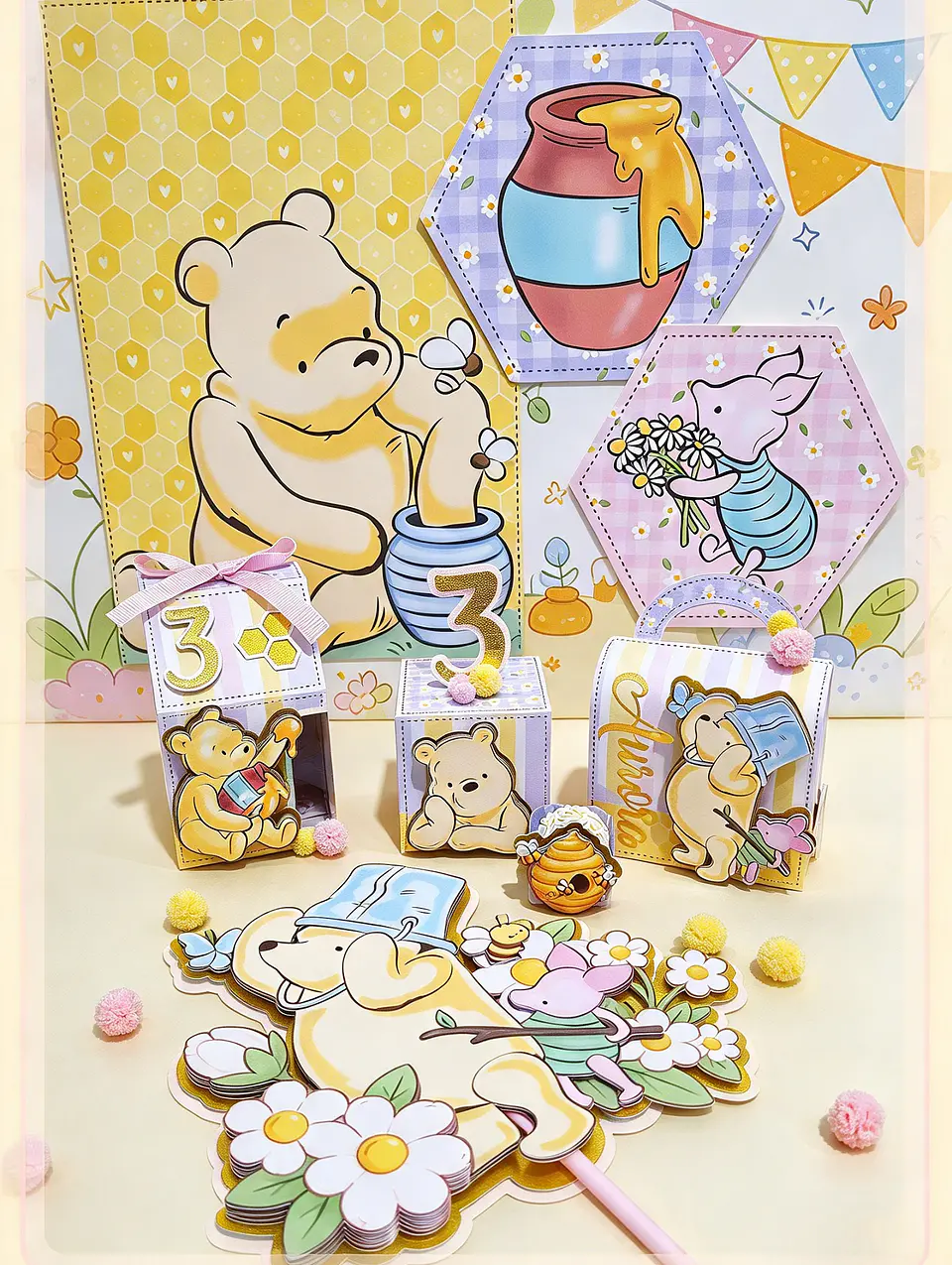 Arquivo de Corte Kit Festa Ursinho Pooh 3 1