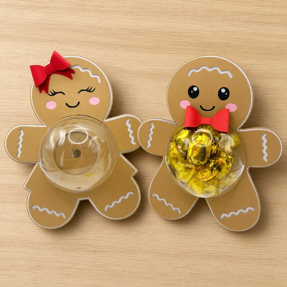 Arquivo de Corte Blister Coleção Natalina Ginger Biscoito Natal 5 1