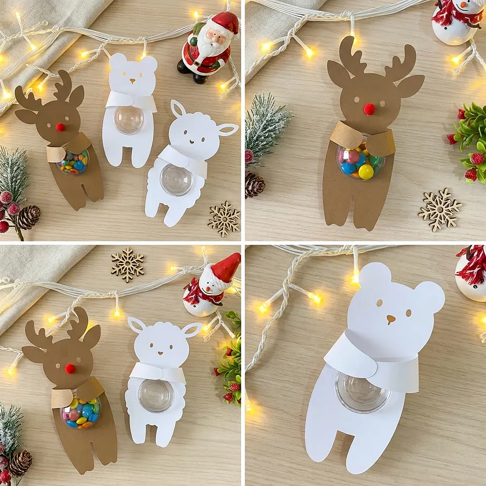 Arquivo de Corte Trio de Abraço Blister Doces Natal 4 1