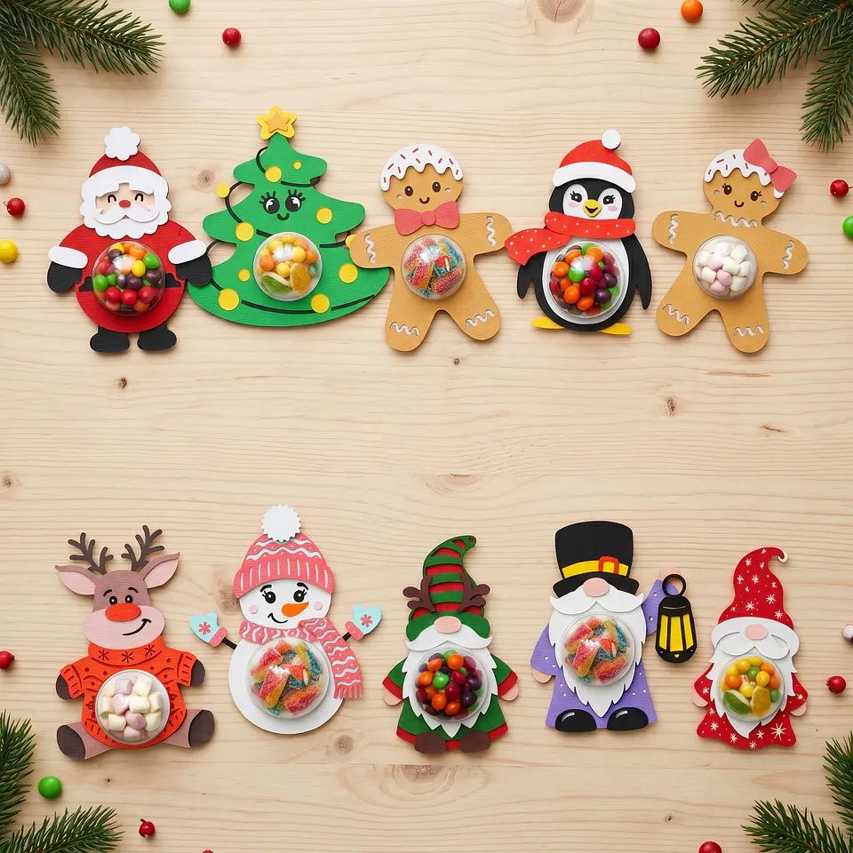 Arquivo de Corte Blister Christmas Candy Dome Bundle Natal 67 1