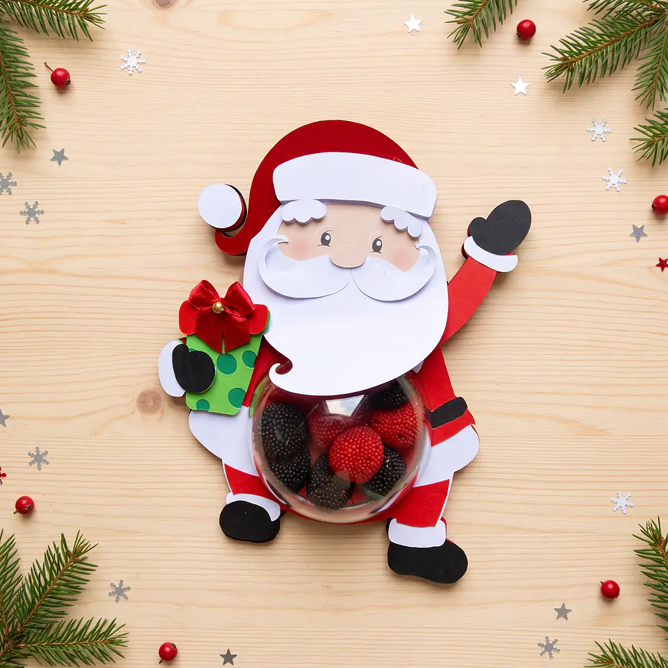 Arquivo de Corte Papai Noel Blister Natal 68 1