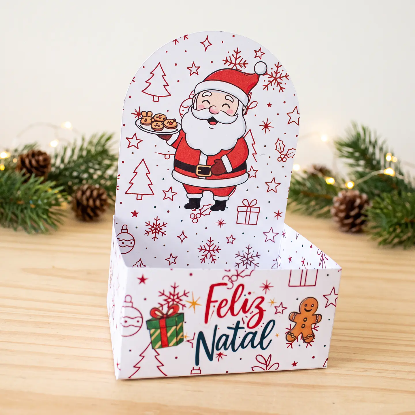 Arquivo de Corte Bandeja Cesta Caixa Cenário Natal 1 1