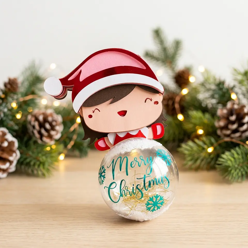 Arquivo de Corte Esfera Menina Natal 3 1