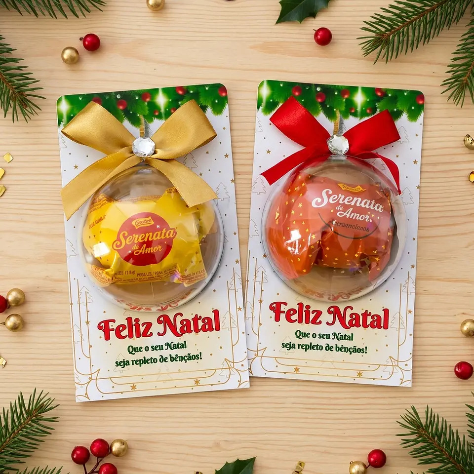 Arquivo de Corte Blister Card Esfera Para Bombom Natal 2 1