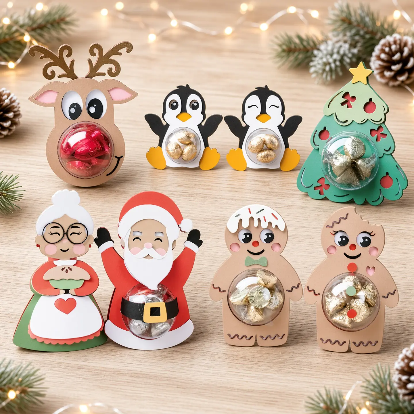 Arquivo de Corte Pacote Blister Porta Doces Natal 1 1
