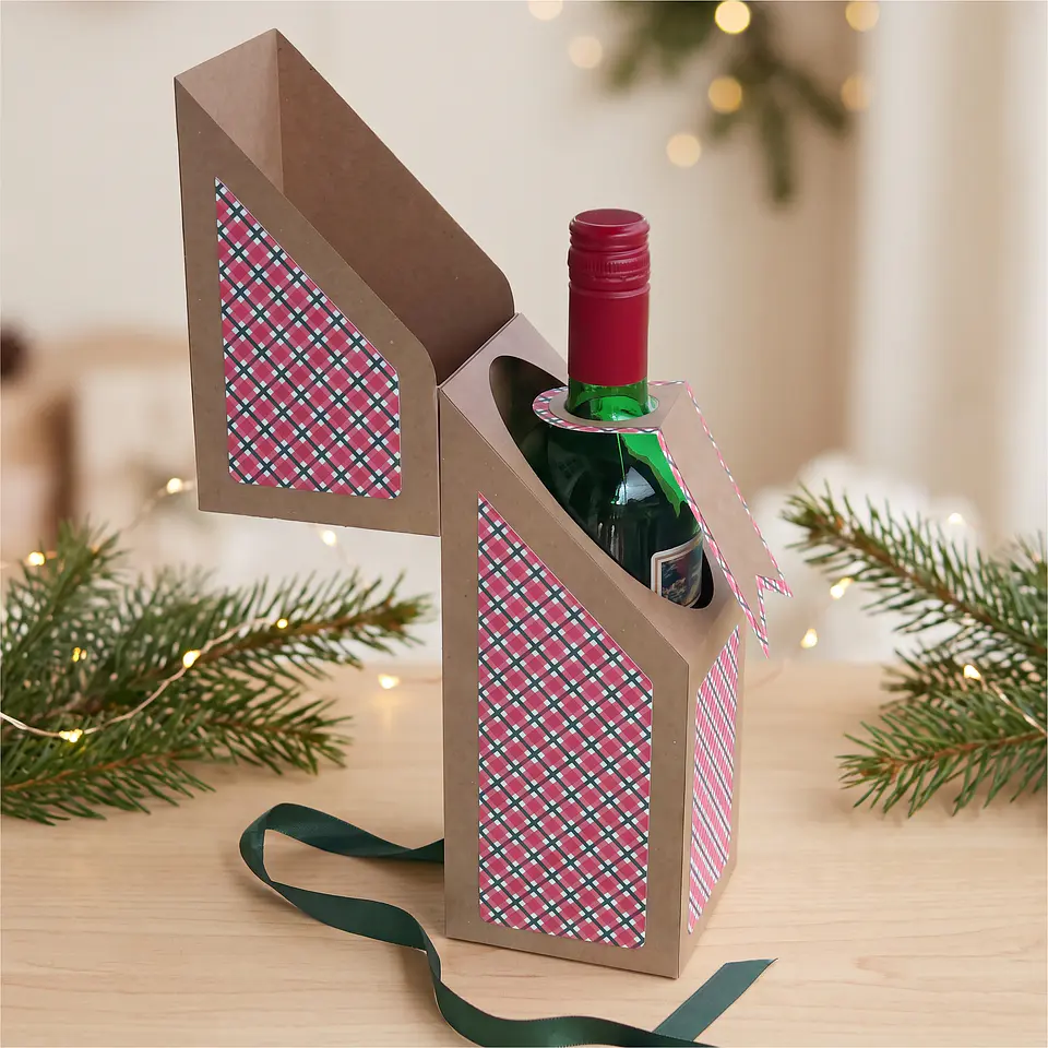 Arquivo de Corte Cx para Vinho Natal 7 1