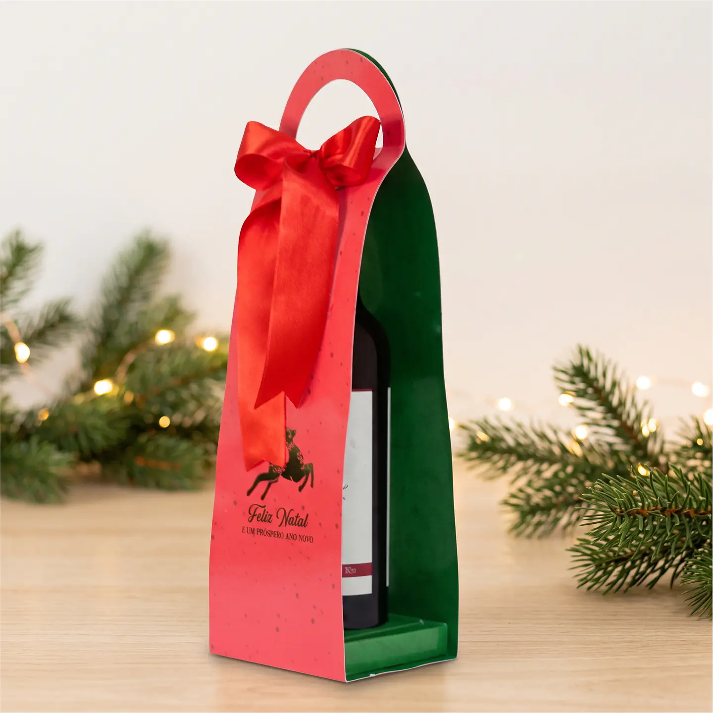 Arquivo de Corte Bebidas Porta Garrafa de Vinho Natal 1 1