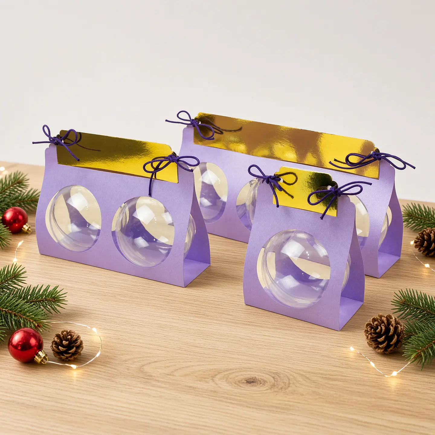Arquivo de Corte Combinho Rótulo Esferas 5cm Natal 6 1
