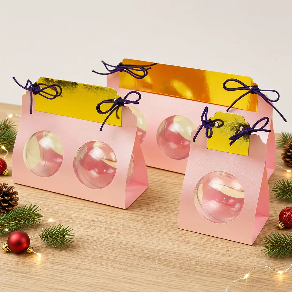 Arquivo de Corte Combinho Rótulo Esferas 5cm Natal 3 1
