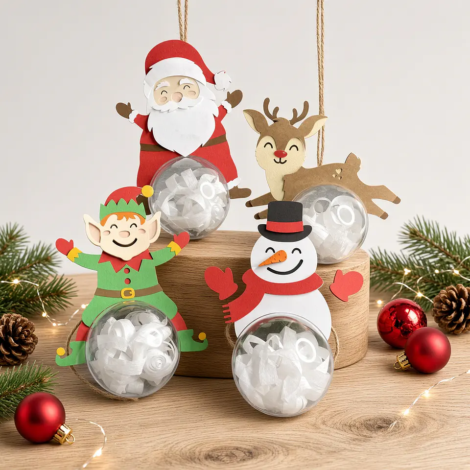 Arquivo de Corte Esfera Bolinha Pacote Natalino Pacote de Enfeites Natal 5 1