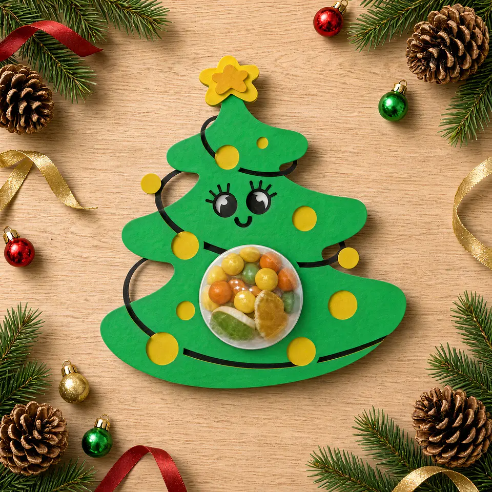 Arquivo de Corte Blister Árvore de com Esfera Natal 1 1