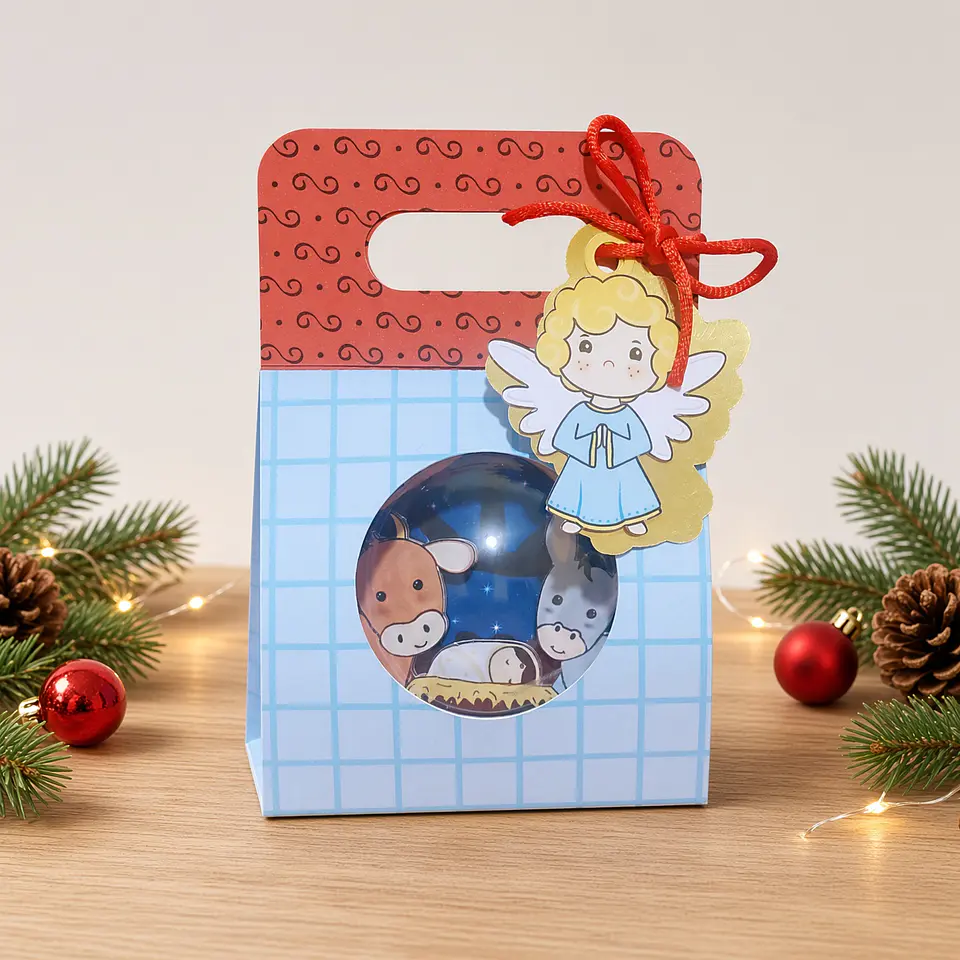 Arquivo de Corte Esfera Bolinha Sacolinha Bola Natividade Natal 6 1