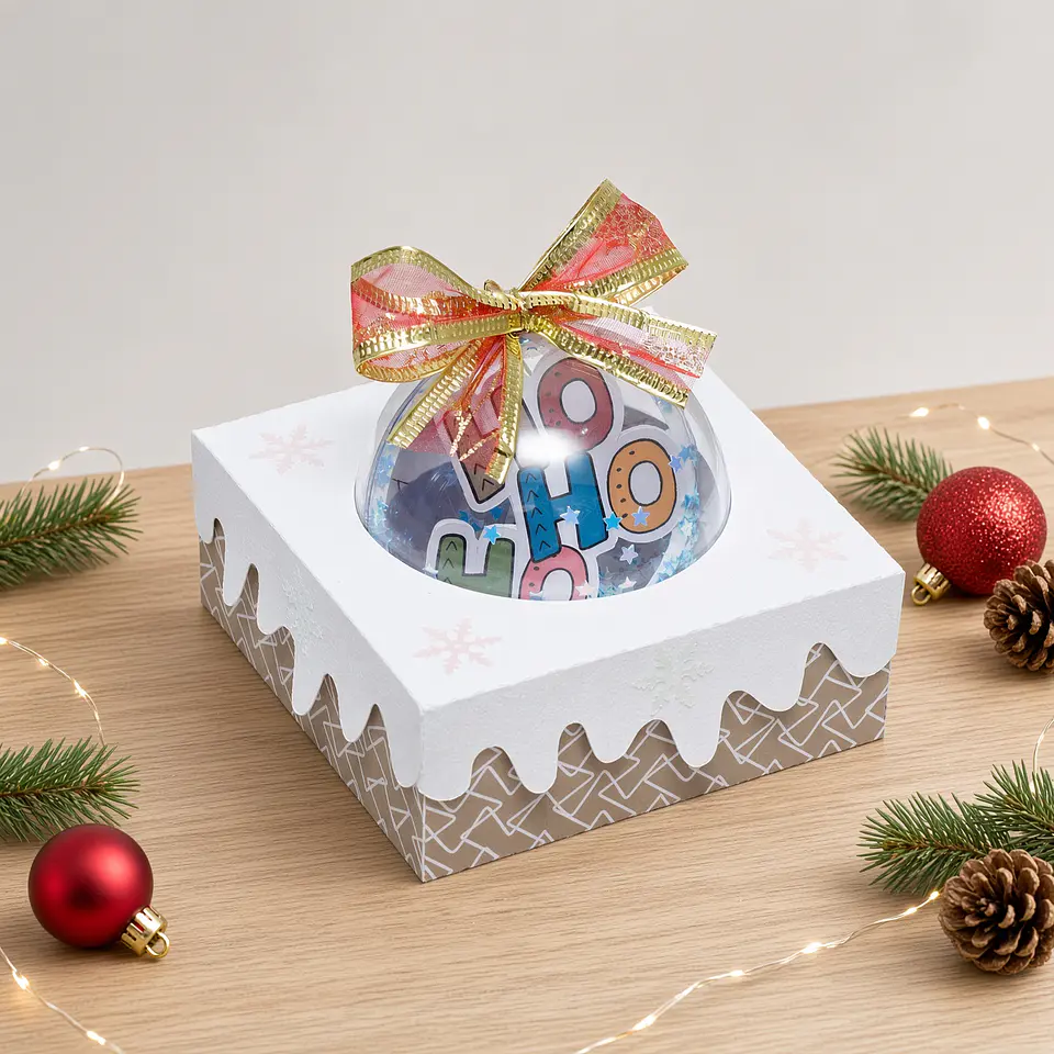 Arquivo de Corte Esfera Bolinha Porta Bola Acrílica Natal 3 1