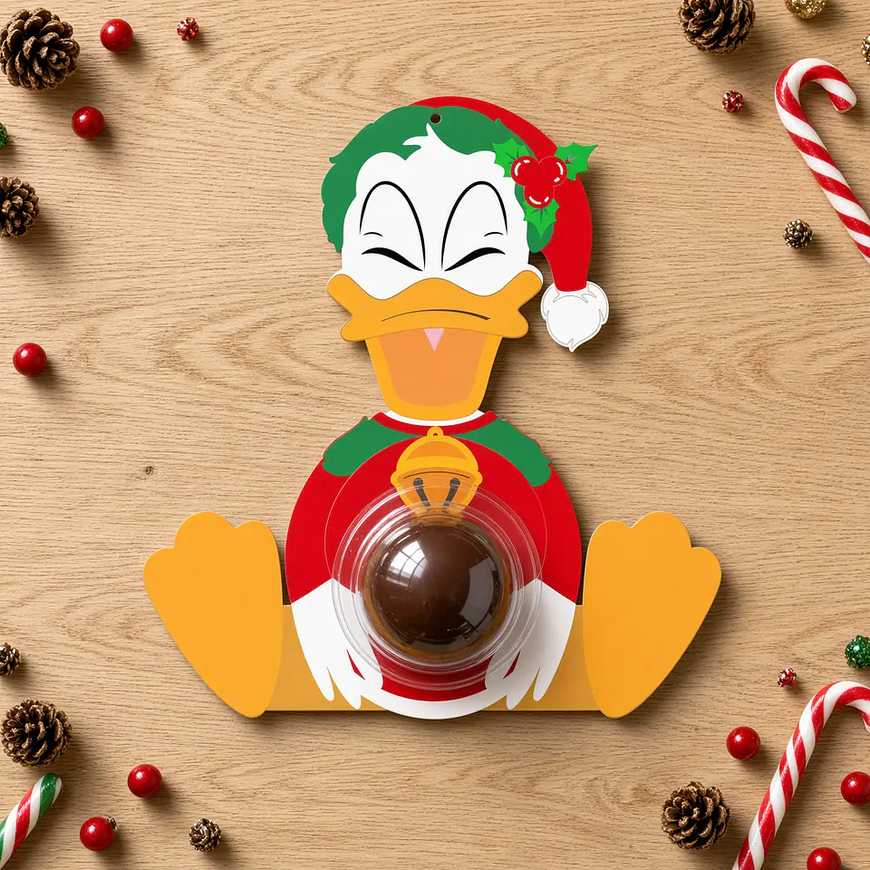Arquivo de Corte Blister Pato Donald Natal 20 1