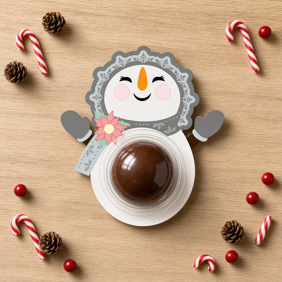 Arquivo de Corte Blister Boneco de Neve Natal 16 1