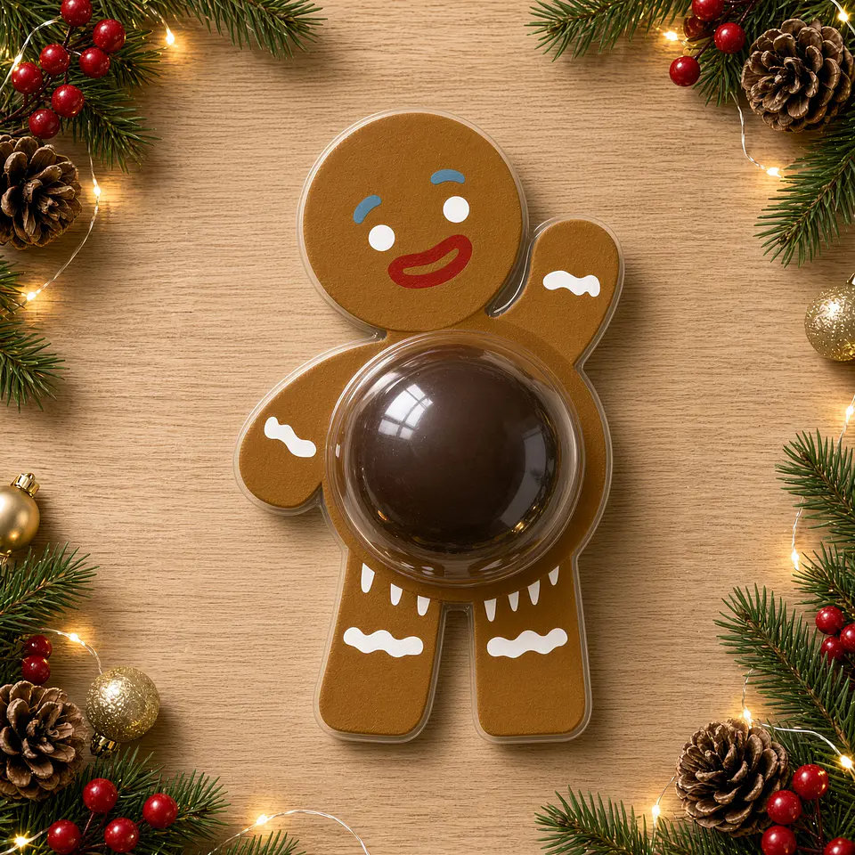 Arquivo de Corte Blister Boneco de Gengibre Natal 6 1