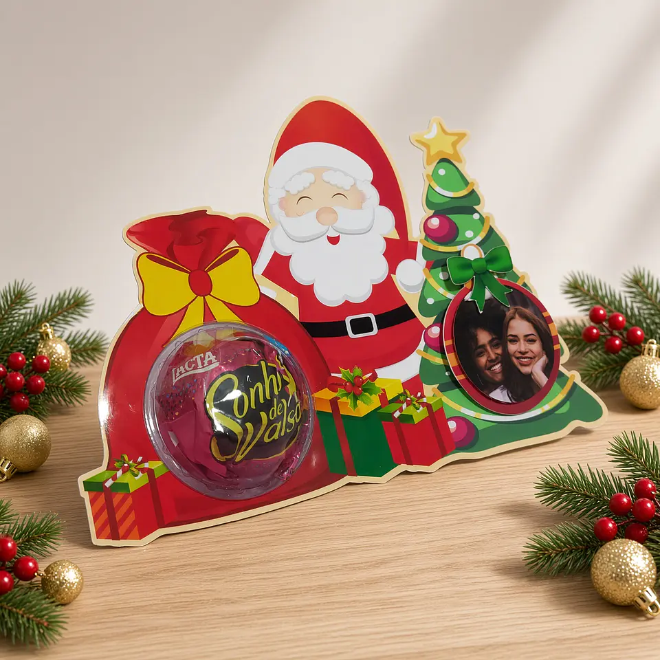Arquivo de Corte Blister Porta Bombom Bola Natal 6 1