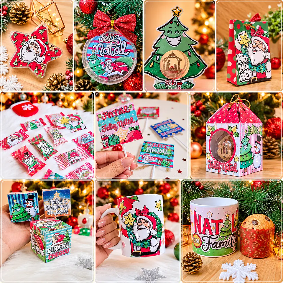 Arquivo de Corte Kit ho ho ho Natal 3 1
