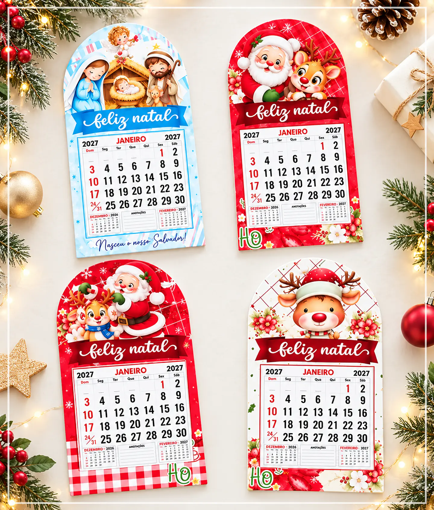 Arquivo de Corte Mini Calendário Natal 2 1