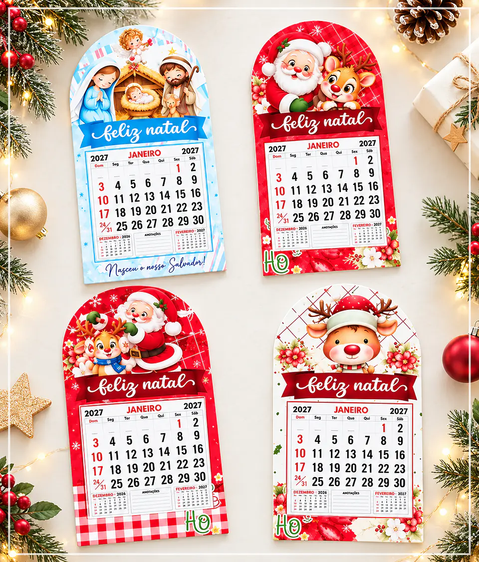 Arquivo de Corte Mini Calendário Natal 2 1