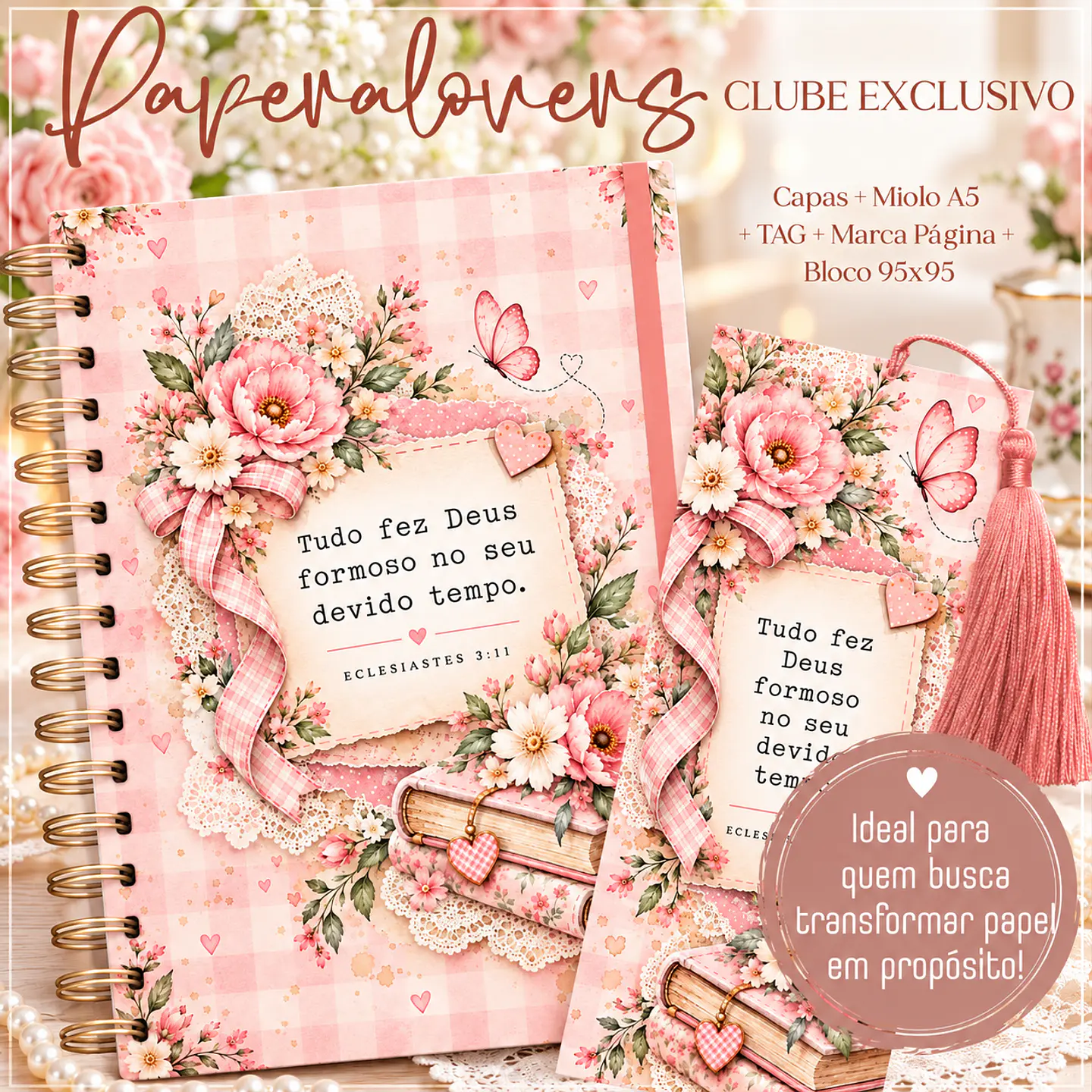 Encadernação - Coleção Floral de Deus 01 1