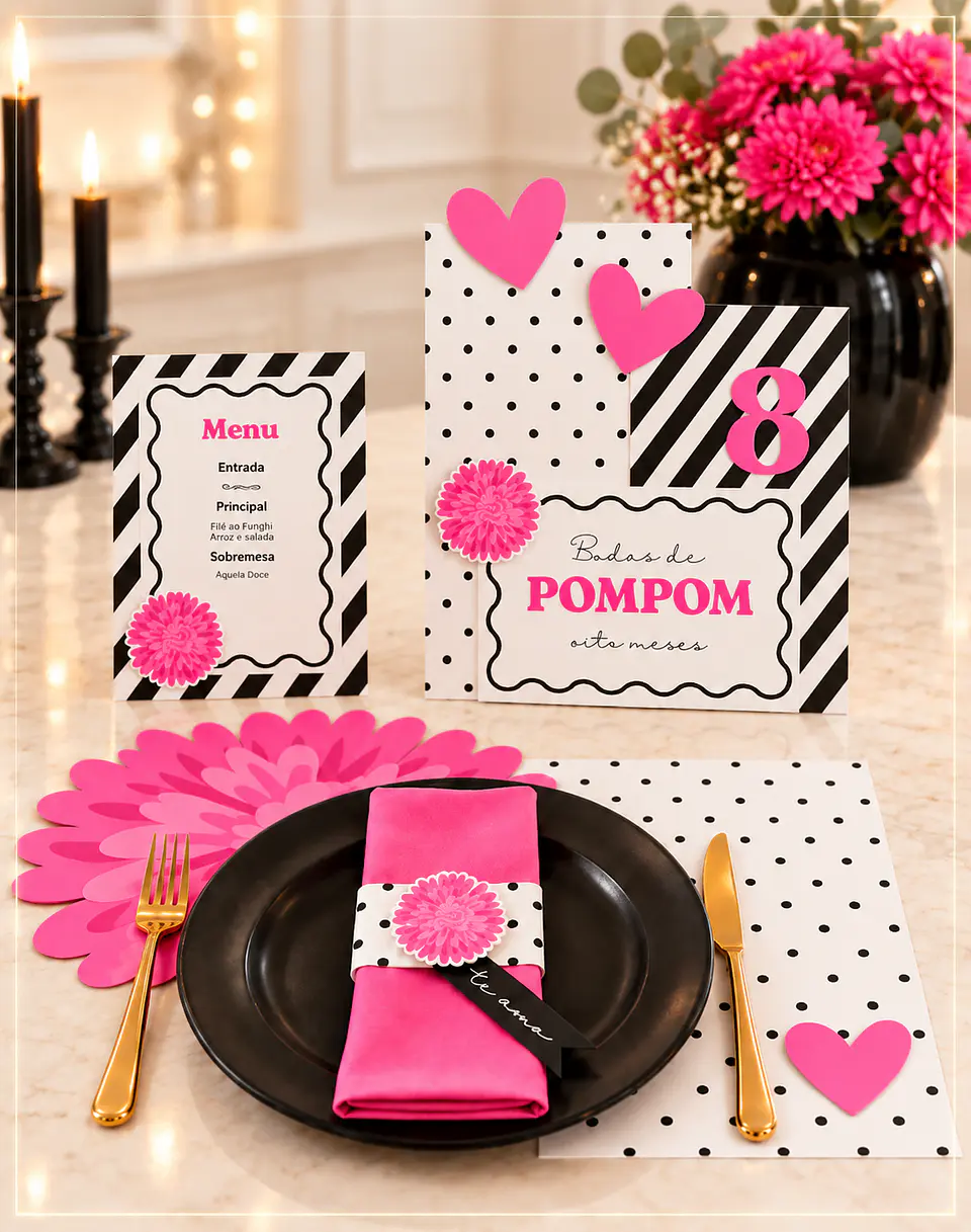 Arquivo de Corte Kit Bodas de Pompom 13 1