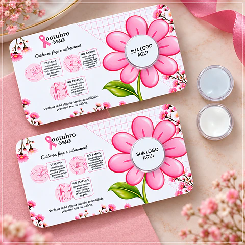 Arquivo de Corte Cartão com Creme Outubro Rosa 9