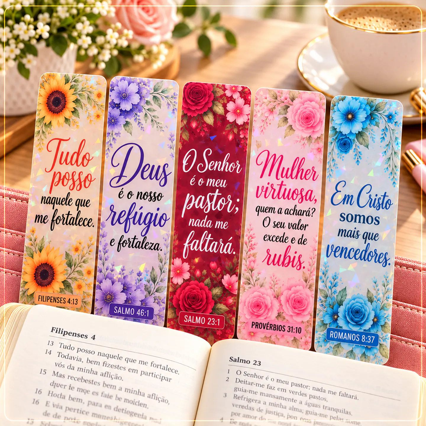 Arquivo de Corte Kit Marcadores de Paginas Versículos Femininos 9 1