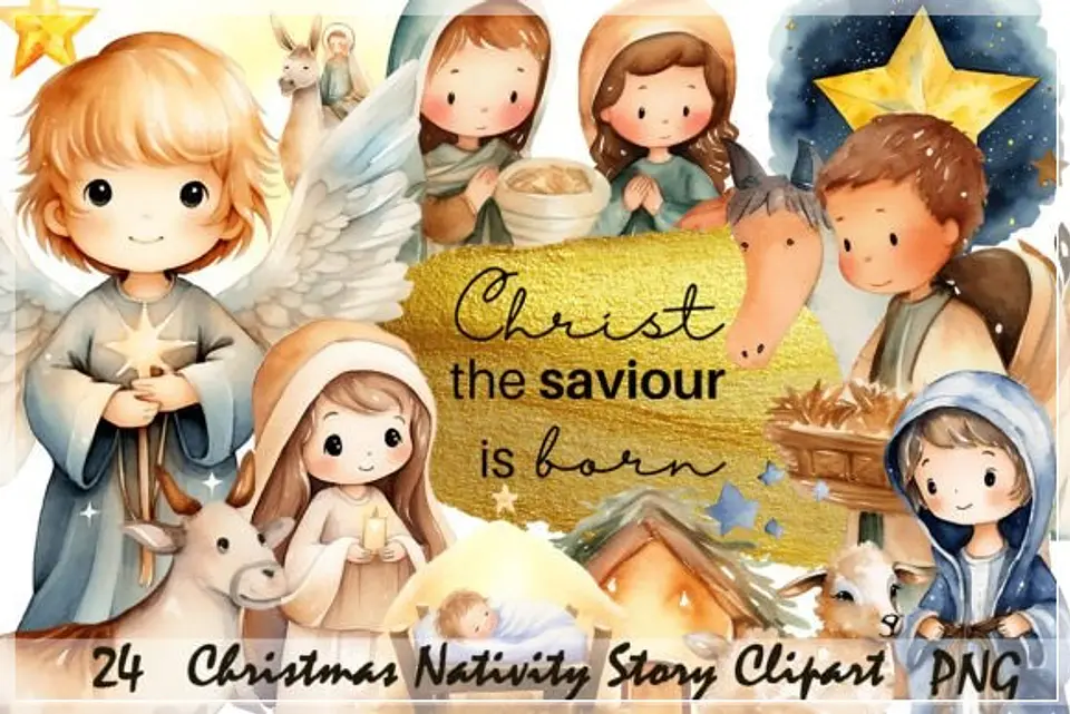 Kit Digital Christmas Nativity Scene Natal 2 1