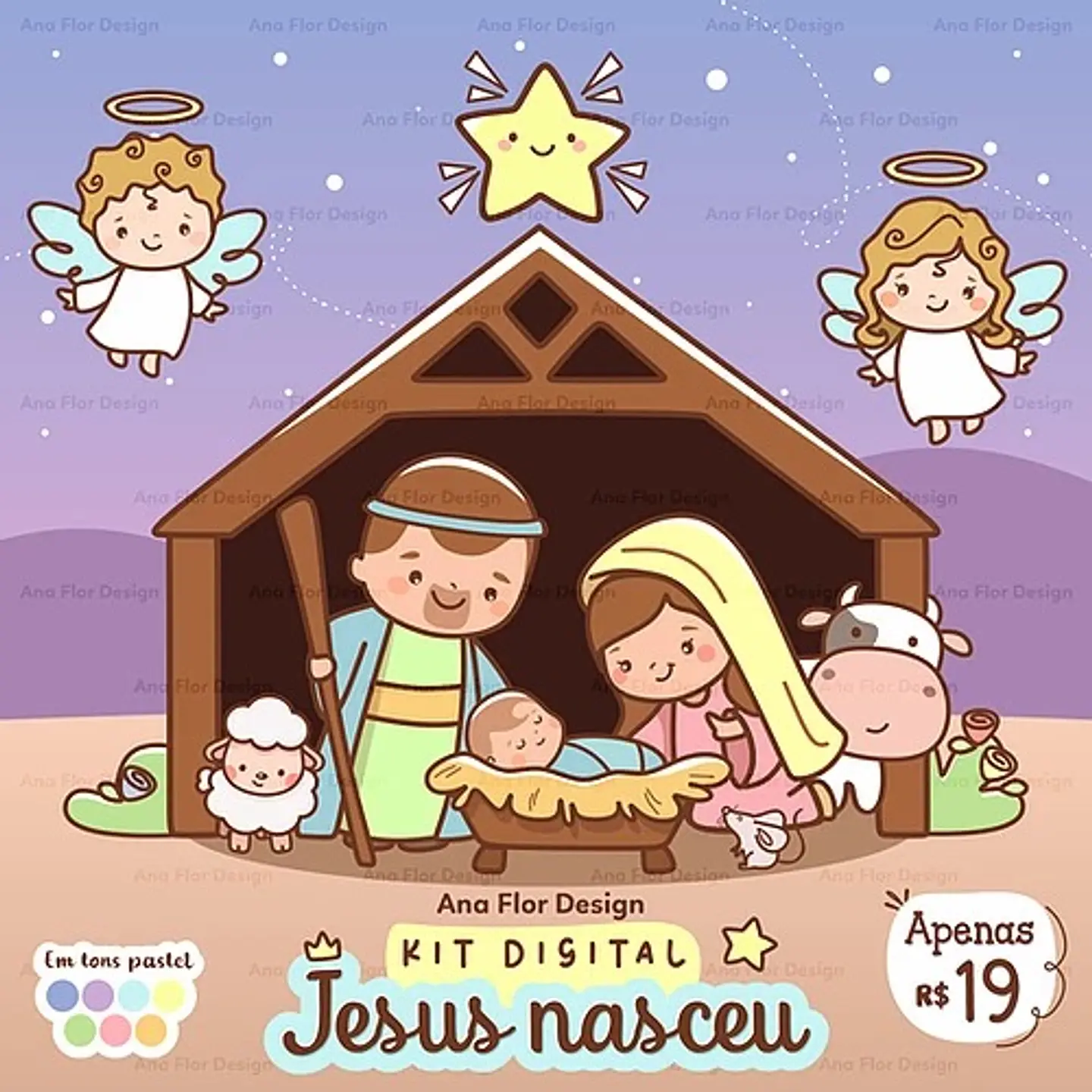 Kit Digital Jesus Nasceu Natal 2 1