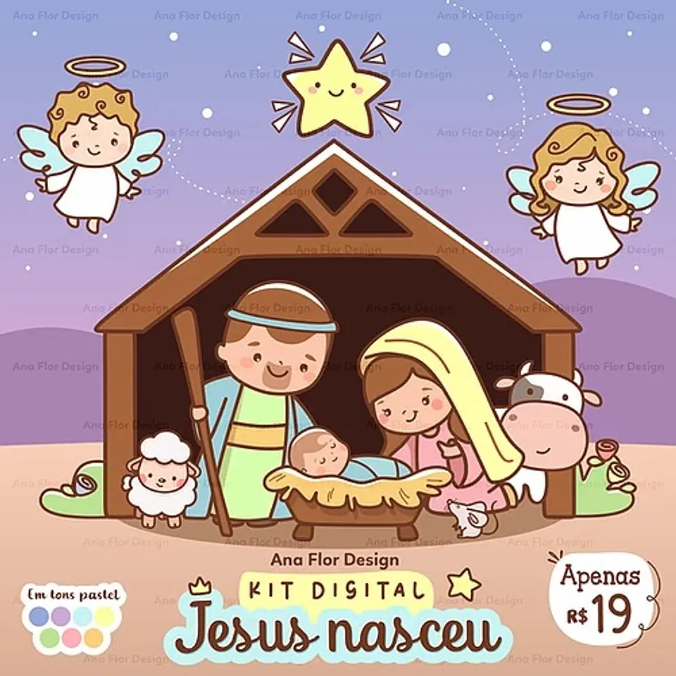 Kit Digital Jesus Nasceu Natal 2 1