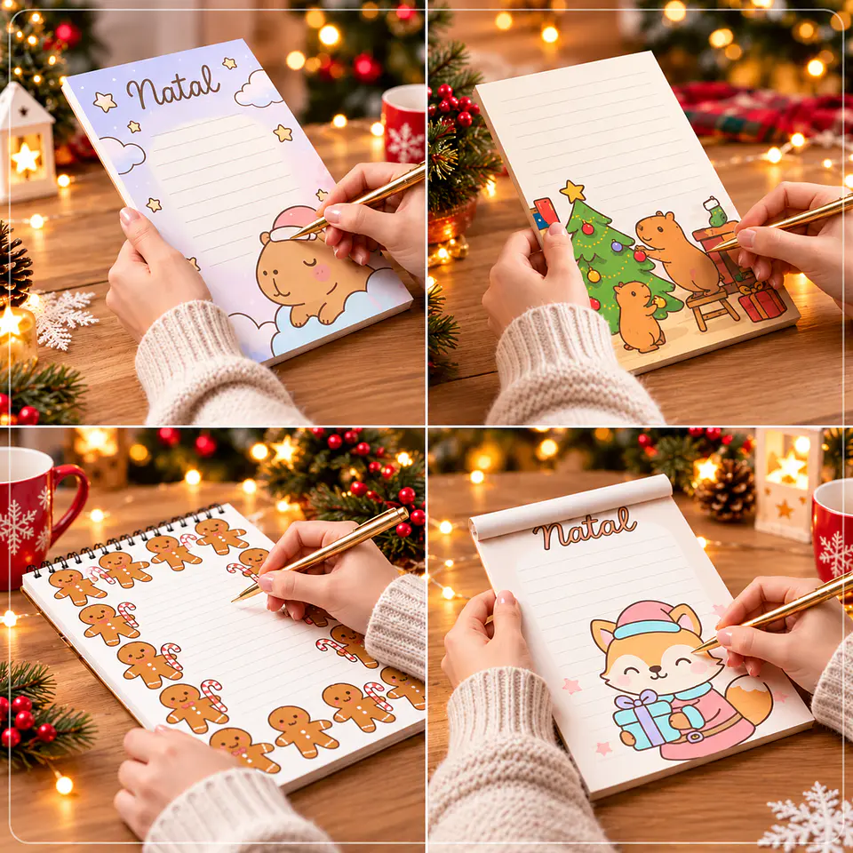 Encadernação - Papéis de Carta Natal 1 1