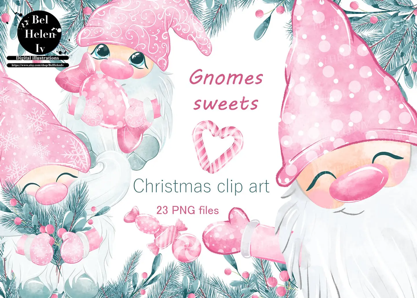 Kit Digital Rosa 13 Natal 16 1