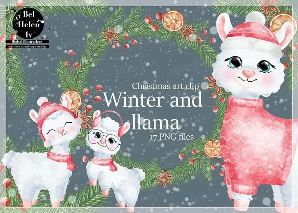 Kit Digital Ilama Christmas Natal 9 1