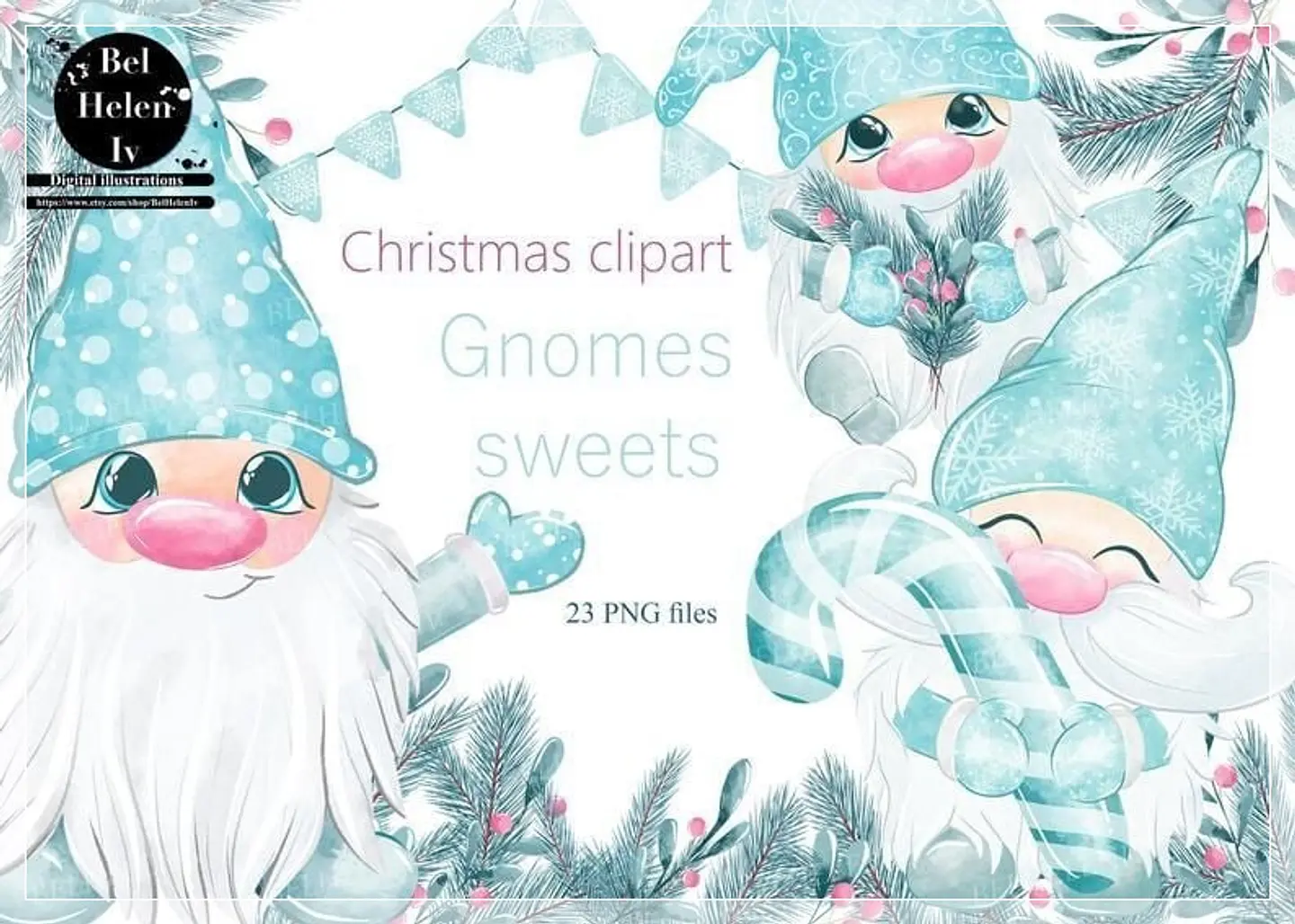 Kit Digital Gnomes Natal 8 1