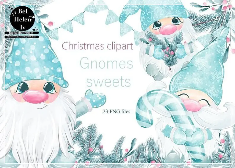 Kit Digital Gnomes Natal 8 1