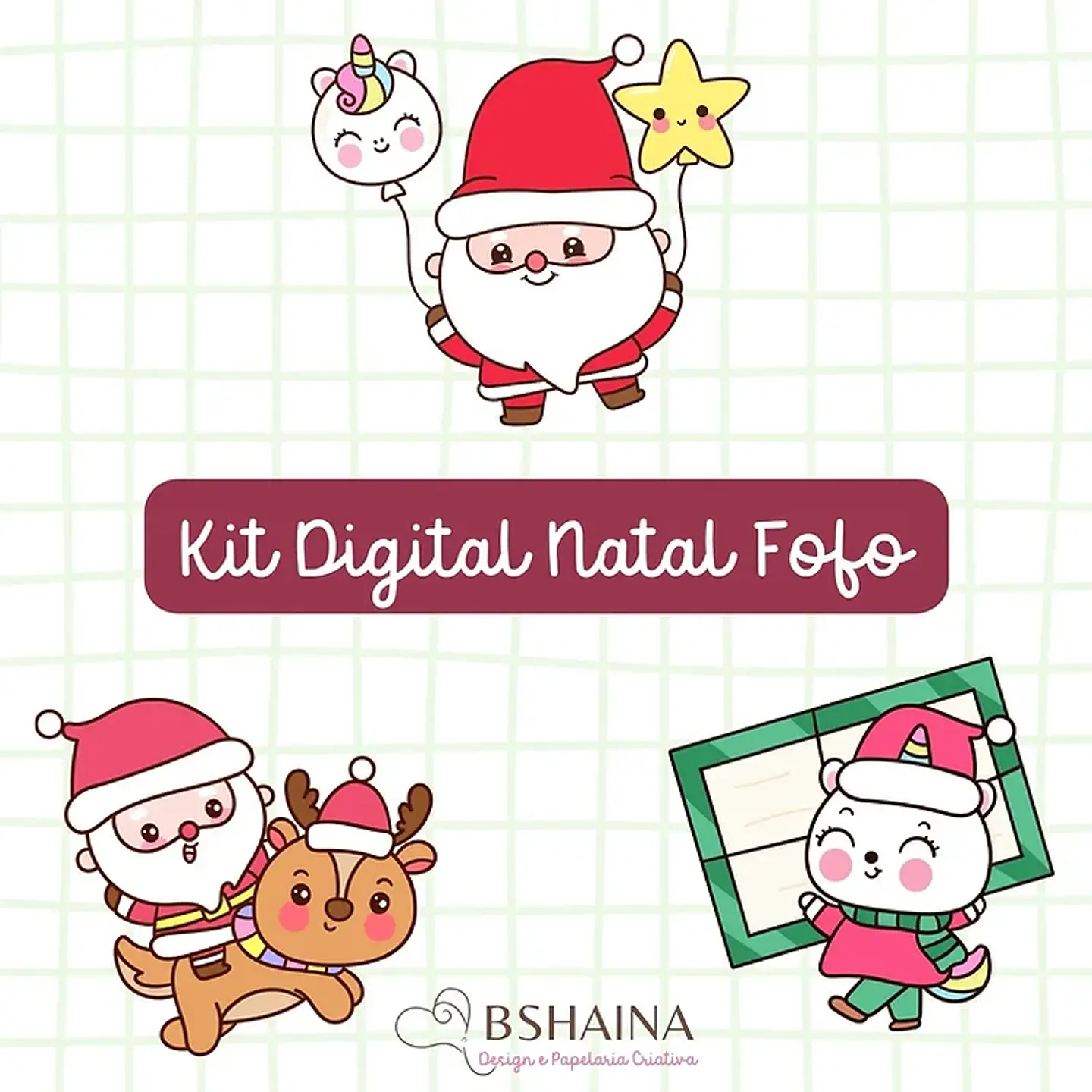 Kit Digital Fofo Natal 1 1