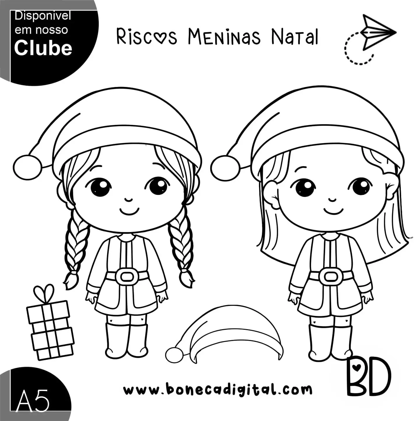 Kit Digital Risco Meninas Natal 35 1
