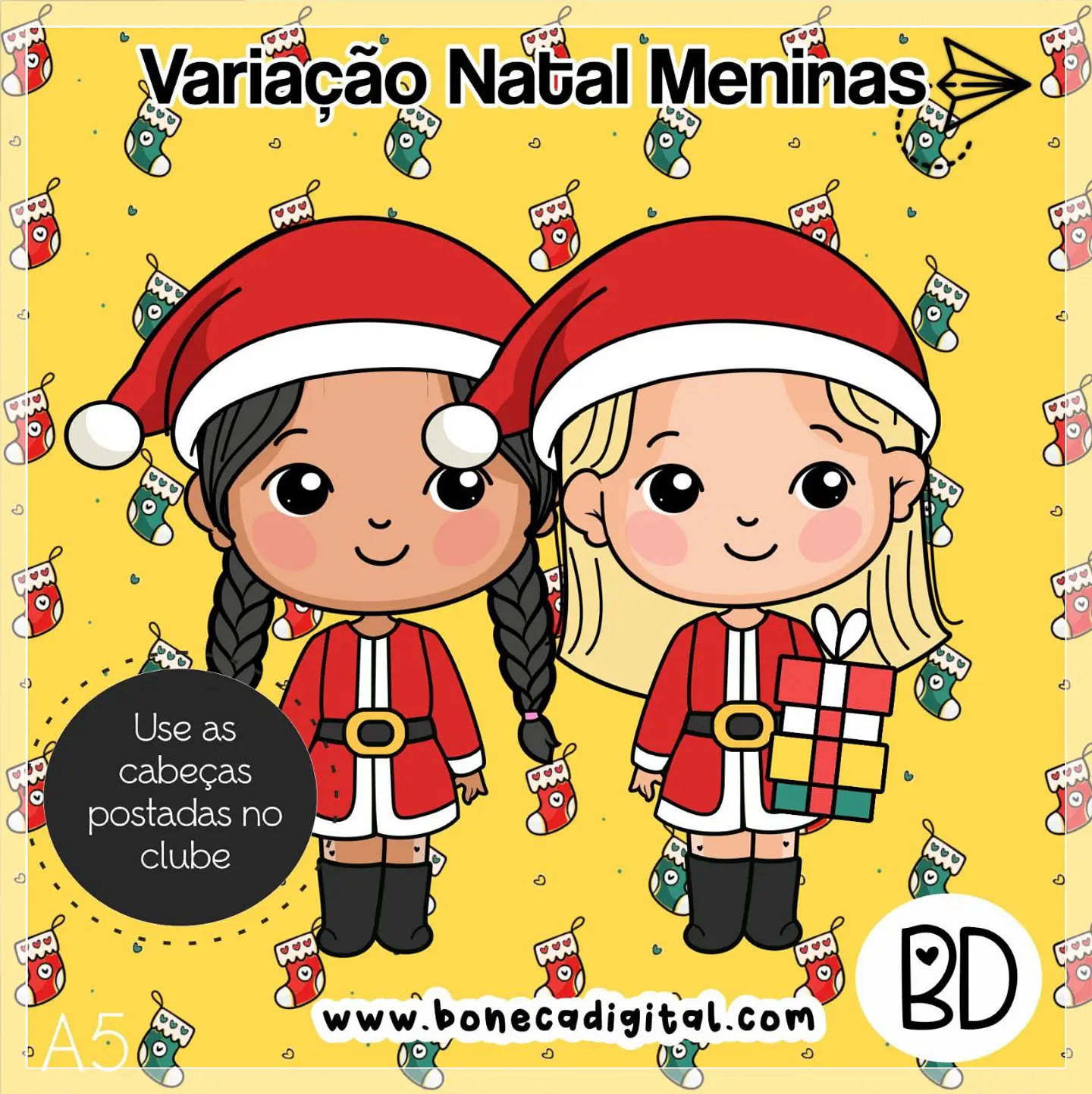 Kit Digital Meninas Variação Natal 28 1
