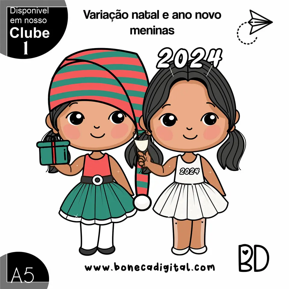 Kit Digital Ano Novo Meninas Natal 24 1