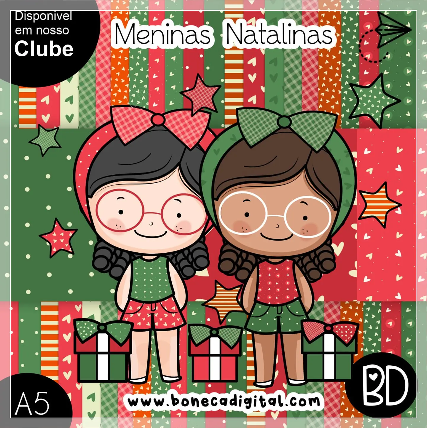 Kit Digital meninas natalinas Natal 19 1
