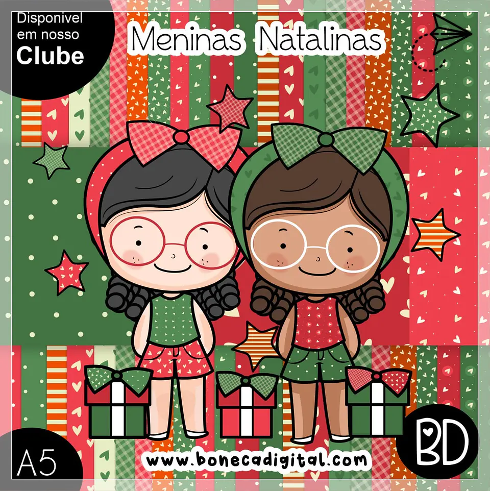 Kit Digital meninas natalinas Natal 19 1