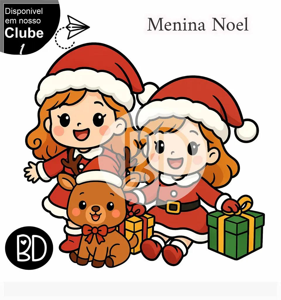 Kit Digital Menina Noel Natal 18 1