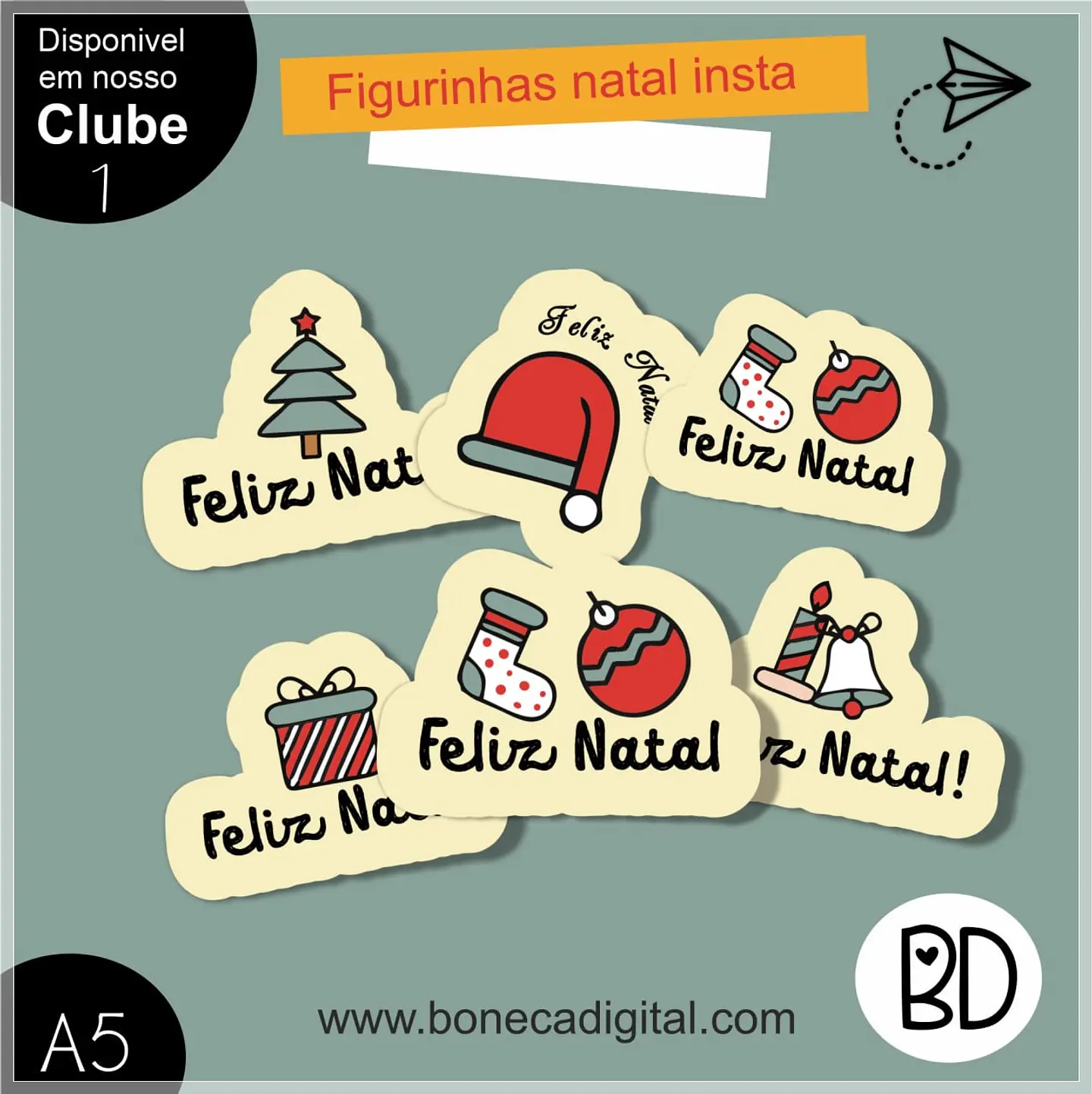 Kit Digital Figurinhas Feliz Instagram Natal 15 1